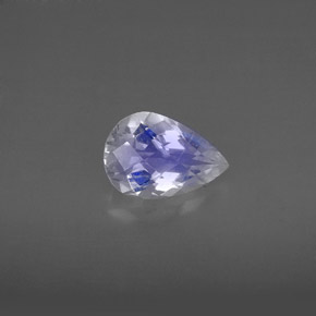 Pierre de lune arc-en-ciel Bleu blanc naturelle En forme de poire, 1.17 ct, VS