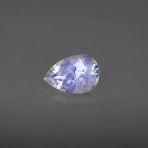 Pierre de lune arc-en-ciel Bleu blanc naturelle En forme de poire, 1.04 ct, VS