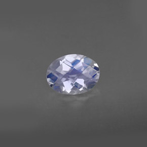 Pierre de lune arc-en-ciel blanc naturelle coupe ovale, 1,05 ct, VS