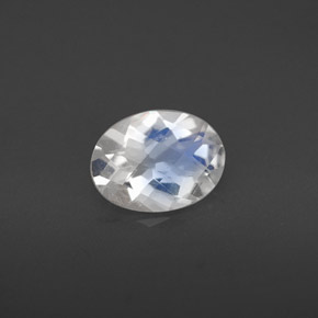 Pierre de lune arc-en-ciel Bleu blanc naturelle Coupe ovale, 0.94 ct, VS