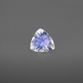Pierre de lune arc-en-ciel blanc naturelle trillion, 0,83 ct, VS