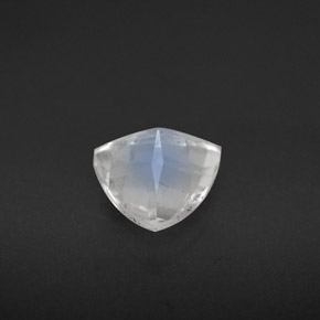 Pierre de lune arc-en-ciel blanc naturelle trillion, 1,20 ct, VS