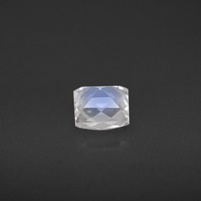 Pierre de lune arc-en-ciel Bleu blanc naturelle Carré, 0.66 ct, VS