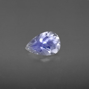 Pierre de lune arc-en-ciel Bleu blanc naturelle En forme de poire, 1.11 ct, VVS-VS