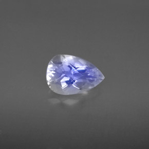 Pierre de lune arc-en-ciel Bleu blanc naturelle En forme de poire, 1.11 ct, VVS-VS
