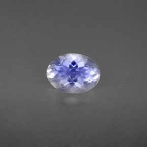 Pierre de lune arc-en-ciel blanc naturelle coupe ovale, 1,10 ct, VS