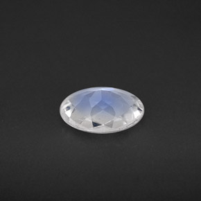 Pierre de lune arc-en-ciel Bleu blanc naturelle Coupe ovale, 0.85 ct, VS