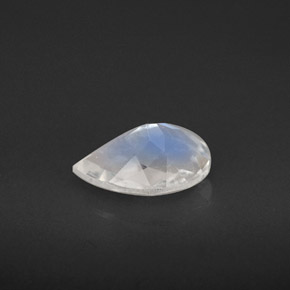 Pierre de lune arc-en-ciel Bleu blanc naturelle En forme de poire, 1.07 ct, VS-SI