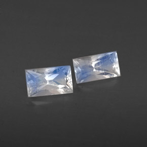 Achetez naturel ct blanc pierre de lune arc-en-ciel gems, baguette, en provenance inde chez gemselect. en stock, livraison internationale!