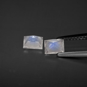 Achetez naturel ct blanc pierre de lune arc-en-ciel gems, baguette, en provenance inde chez gemselect. en stock, livraison internationale!
