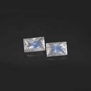 Achetez naturel ct blanc pierre de lune arc-en-ciel gems, baguette, en provenance inde chez gemselect. en stock, livraison internationale!