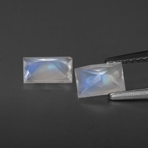 Achetez naturel ct blanc pierre de lune arc-en-ciel gems, baguette, en provenance inde chez gemselect. en stock, livraison internationale!