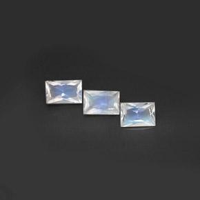 Achetez naturel 1,39ct blanc pierre de lune arc-en-ciel gems, baguette, en provenance inde chez gemselect. en stock, livraison internationale!