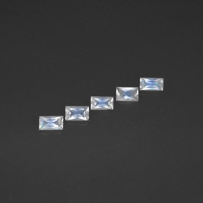 Achetez naturel ct blanc pierre de lune arc-en-ciel gems, baguette, en provenance inde chez gemselect. en stock, livraison internationale!