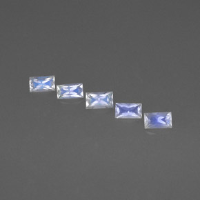 Achetez naturel ct bleu et blanc pierre de lune arc-en-ciel gems, baguette, en provenance inde chez gemselect. en stock, livraison internationale!