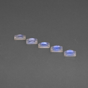 Achetez naturel ct bleu et blanc pierre de lune arc-en-ciel gems, baguette, en provenance inde chez gemselect. en stock, livraison internationale!