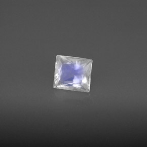 Pierre de lune arc-en-ciel Bleu blanc naturelle Baquette, 0.75 ct, VS