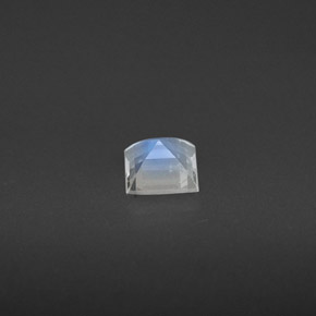 Pierre de lune arc-en-ciel blanc naturelle carré, 0,31 ct, VS
