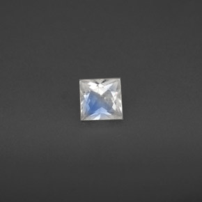 Pierre de lune arc-en-ciel Bleu blanc naturelle Carré, 0.26 ct, VS
