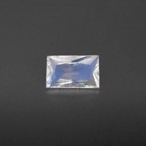 Pierre de lune arc-en-ciel Bleu blanc naturelle Baquette, 0.40 ct, VS