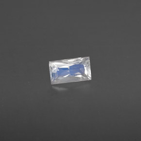 Pierre de lune arc-en-ciel blanc naturelle baguette, 0,23 ct, VS