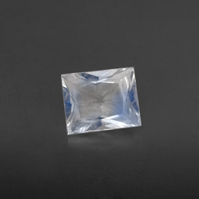 Pierre de lune arc-en-ciel blanc naturelle baguette, 0,49 ct, VS