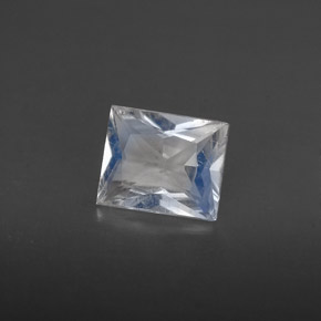 Pierre de lune arc-en-ciel blanc naturelle baguette, 0,49 ct, VS