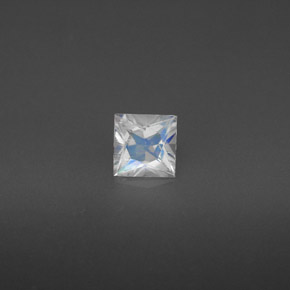 Pierre de lune arc-en-ciel Bleu blanc naturelle Carré, 0.36 ct, VS
