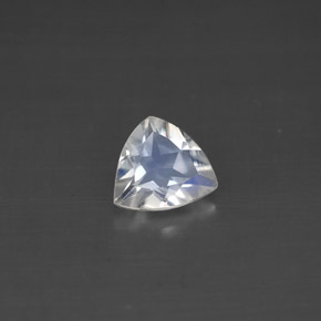 Pierre de lune arc-en-ciel blanc naturelle trillion, 0,56 ct, VS