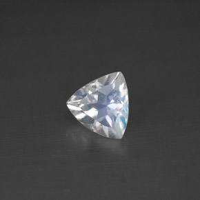 Pierre de lune arc-en-ciel blanc naturelle trillion, 0,57 ct, VS