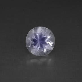 Pierre de lune arc-en-ciel Bleu blanc naturelle Coupe roude, 1.18 ct, VS