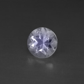 Pierre de lune arc-en-ciel Bleu blanc naturelle Coupe roude, 1.18 ct, VS