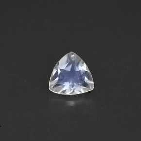 Pierre de lune arc-en-ciel Bleu blanc naturelle Trillion, 0.47 ct, VS