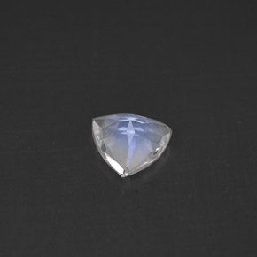 Pierre de lune arc-en-ciel Bleu blanc naturelle Trillion, 0.47 ct, VS