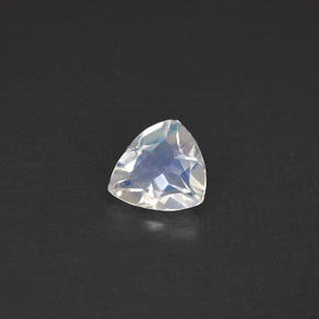 Pierre de lune arc-en-ciel Bleu blanc naturelle Trillion, 0.51 ct, VS
