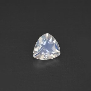 Pierre de lune arc-en-ciel Bleu blanc naturelle Trillion, 0.51 ct, VS