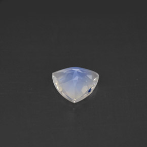 Pierre de lune arc-en-ciel Bleu blanc naturelle Trillion, 0.51 ct, VS