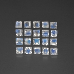 Achetez naturel ct blanc pierre de lune arc-en-ciel gems, transparent, en provenance inde chez gemselect. en stock, livraison internationale!