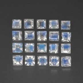 Achetez naturel ct blanc pierre de lune arc-en-ciel gems, transparent, en provenance inde chez gemselect. en stock, livraison internationale!