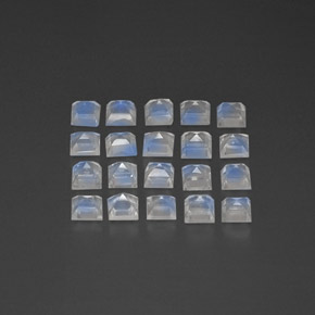 Achetez naturel ct blanc pierre de lune arc-en-ciel gems, transparent, en provenance inde chez gemselect. en stock, livraison internationale!