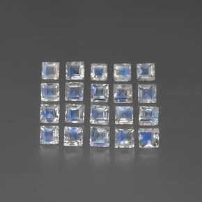 Achetez naturel ct blanc pierre de lune arc-en-ciel gems, transparent, en provenance inde chez gemselect. en stock, livraison internationale!