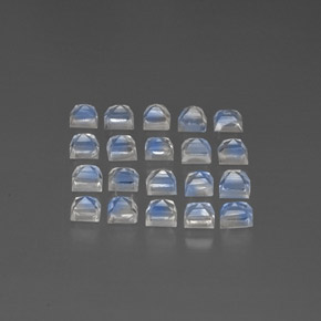 Achetez naturel ct blanc pierre de lune arc-en-ciel gems, transparent, en provenance inde chez gemselect. en stock, livraison internationale!