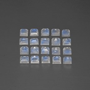 Achetez naturel 3,35ct blanc pierre de lune arc-en-ciel gems, transparent, en provenance inde chez gemselect. en stock, livraison internationale!
