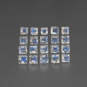 Achetez naturel 3,19ct blanc pierre de lune arc-en-ciel gems, transparent, en provenance inde chez gemselect. en stock, livraison internationale!