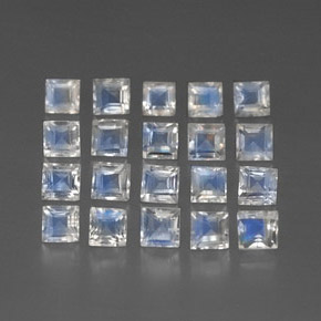 Achetez naturel 3,19ct blanc pierre de lune arc-en-ciel gems, transparent, en provenance inde chez gemselect. en stock, livraison internationale!