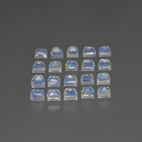 Achetez naturel 3,19ct blanc pierre de lune arc-en-ciel gems, transparent, en provenance inde chez gemselect. en stock, livraison internationale!