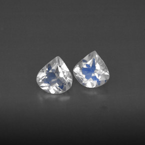 Achetez naturel ct blanc pierre de lune arc-en-ciel gems, transparent, en provenance inde chez gemselect. en stock, livraison internationale!