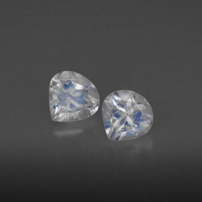 Achetez naturel ct blanc pierre de lune arc-en-ciel gems, transparent, en provenance inde chez gemselect. en stock, livraison internationale!