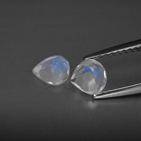 Achetez naturel ct blanc pierre de lune arc-en-ciel gems, transparent, en provenance inde chez gemselect. en stock, livraison internationale!