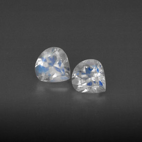 Achetez naturel ct blanc pierre de lune arc-en-ciel gems, transparent, en provenance inde chez gemselect. en stock, livraison internationale!